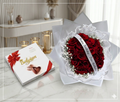 Belgian Heart Chocolate & Red Roses Birthday Combo