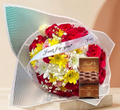 Silky Bliss Gift Set — Lindt Extra Creamy Milk Chocolate & Fresh Bouquet