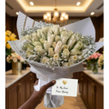Elegant White Roses Bouquet