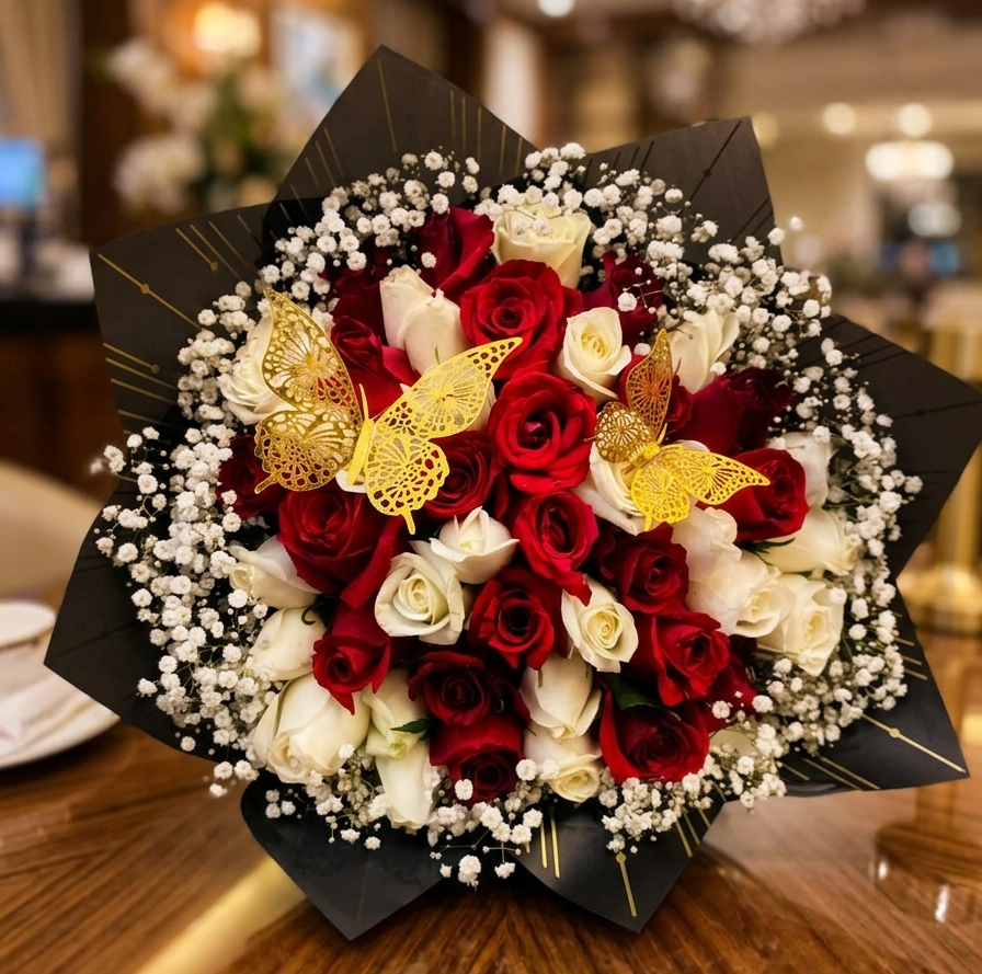 Velvet Romance Rose Bouquet
