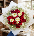 Scarlet & Ivory Bouquet