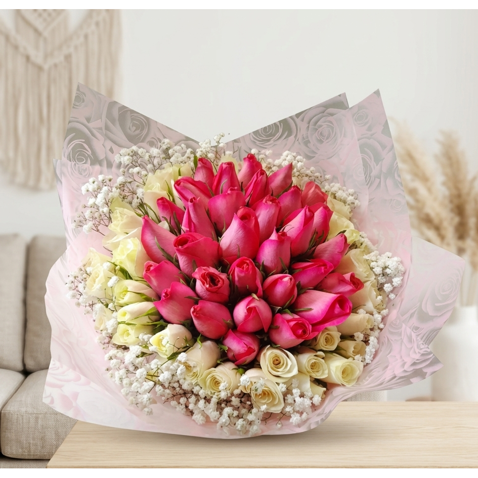 Pinkie Pink Roses Bouquet