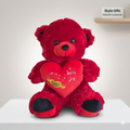 Crimson Cuddle Bear — Premium Red Plush Gift