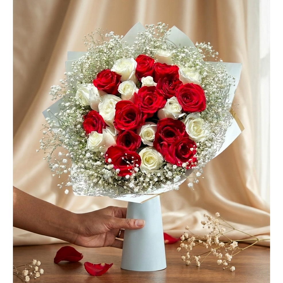 Gloom & Glow Flower Arrangement