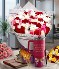 Bloom & Brew Gift Set — Fresh Flower Bouquet & Thermal Tumbler